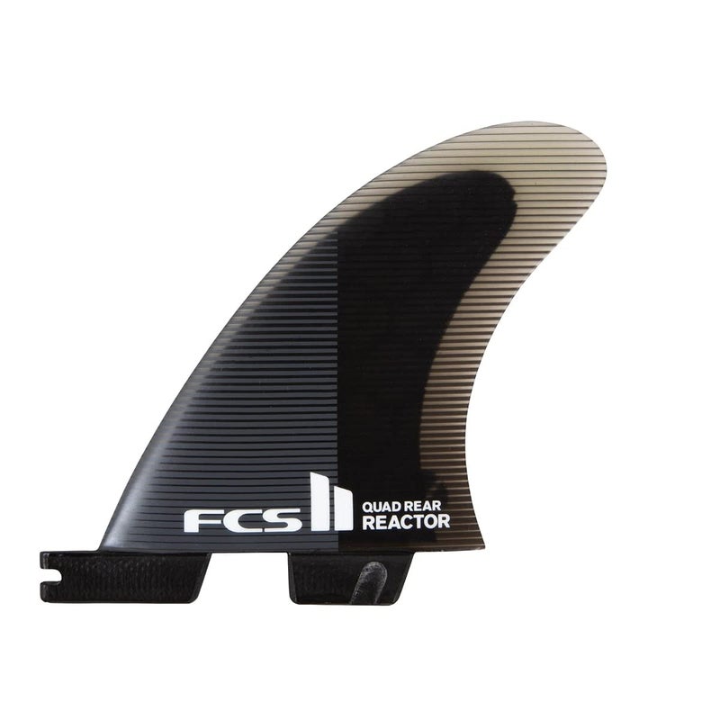 FCS II Reactor PC Quad Rear Fins Charcoal/Black Medium - Image 1